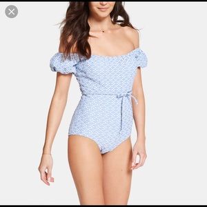 Lisa Marie Fernandez Leandra Cornflower Swimsuit